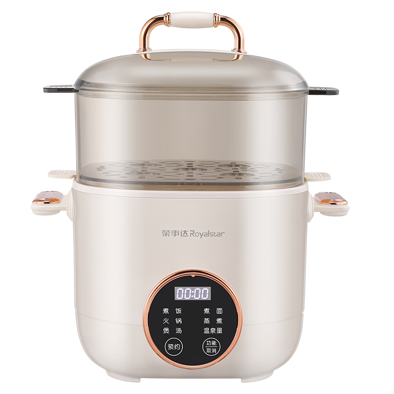 荣事达（Royalstar）RS-KG06A不粘多用途锅早餐机2L（内胆1L+蒸笼1L）配蒸笼(单位：个)