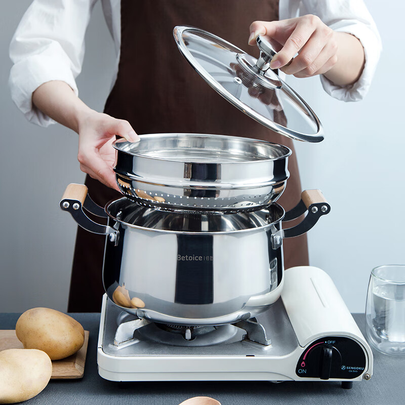 佰造福汇双层蒸汤锅BZ-BC905