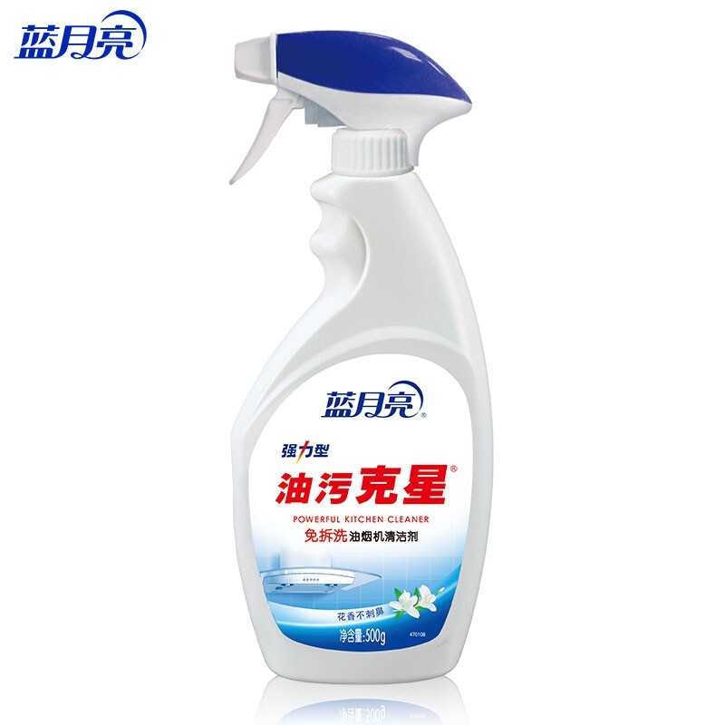 蓝月亮 油污克星 500g/瓶（姜花香） 油烟机清洗剂 厨房清洁剂 油污净